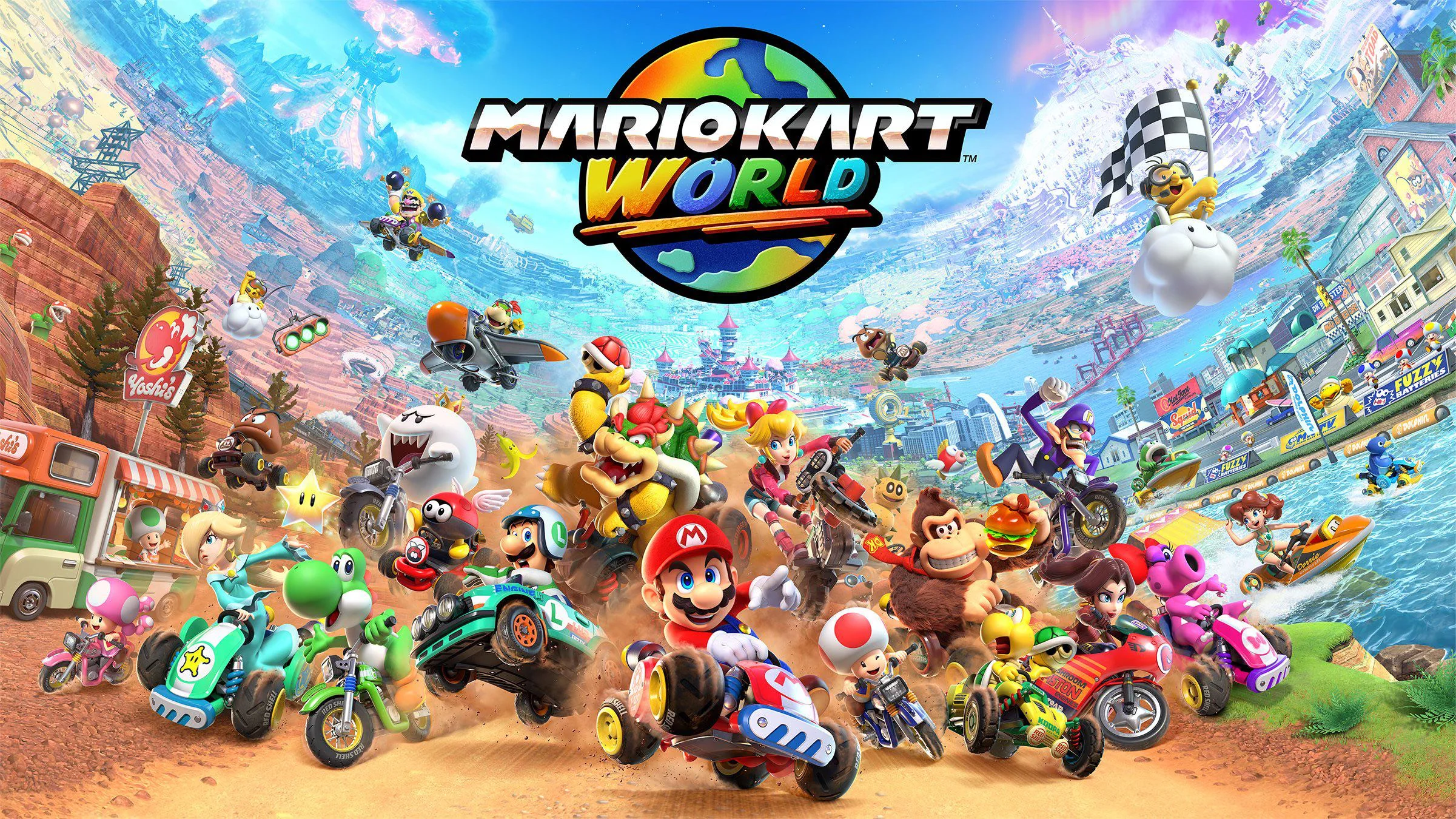 Mario Kart World cover art on video game education platform GameClass